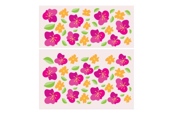 Can Cooler Design Mockup, Floral