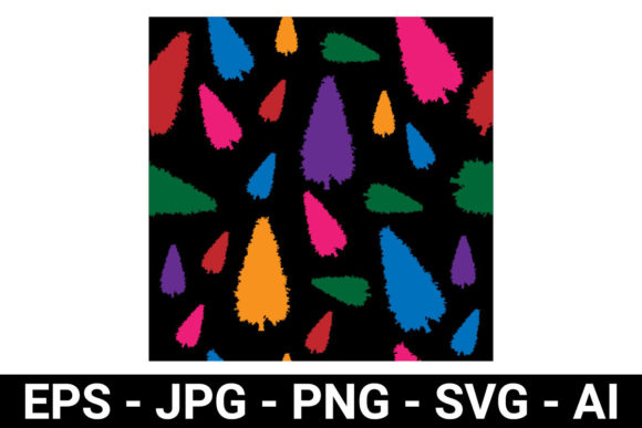 Colorful Tree Seamless Pattern