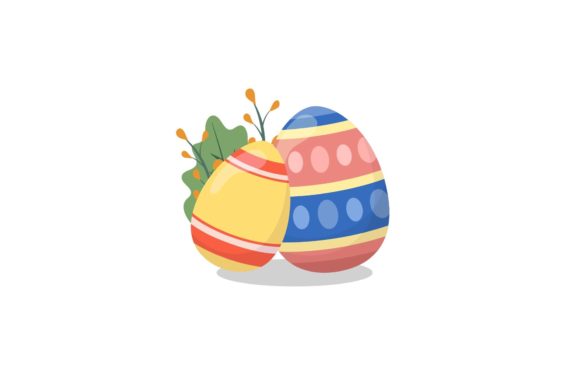 Easter Art Egg Floral Icon