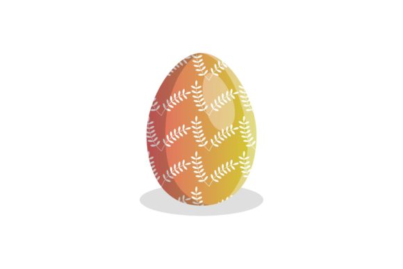 Easter Egg Floral Ornament