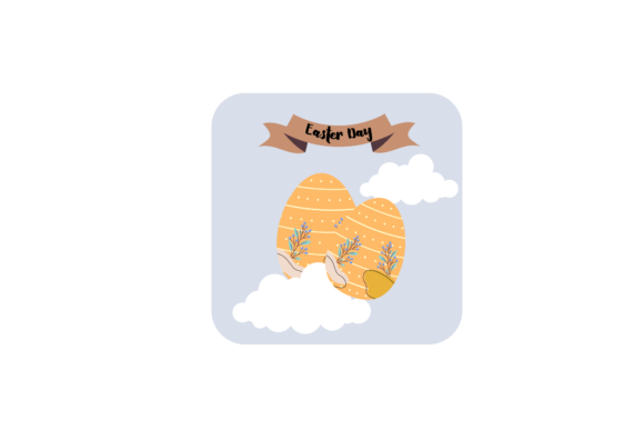 Easter Floral Abstrak Card Icon