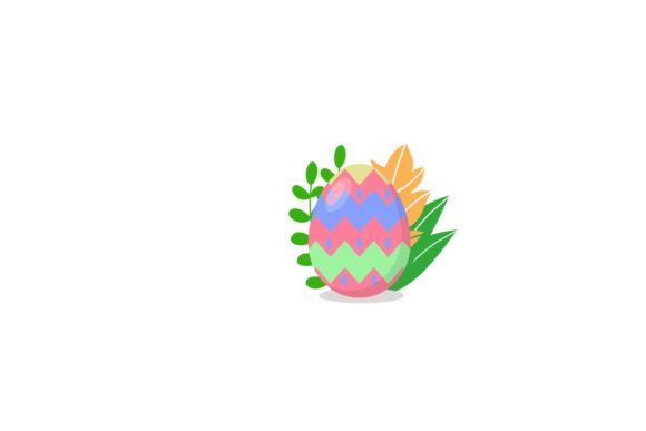 Easter Rainbow Egg Floral Icon