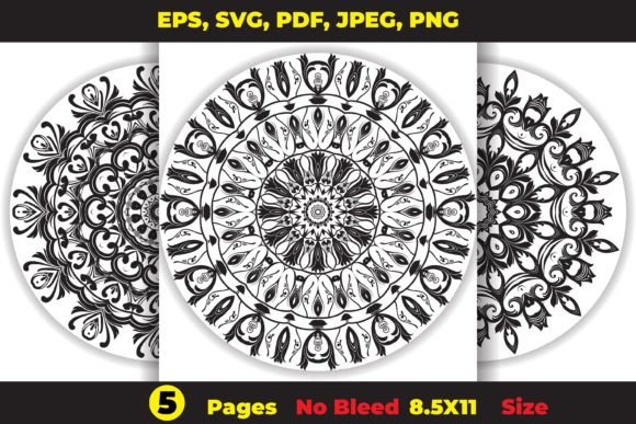 Floral Adults Mandala Art Coloring Pages