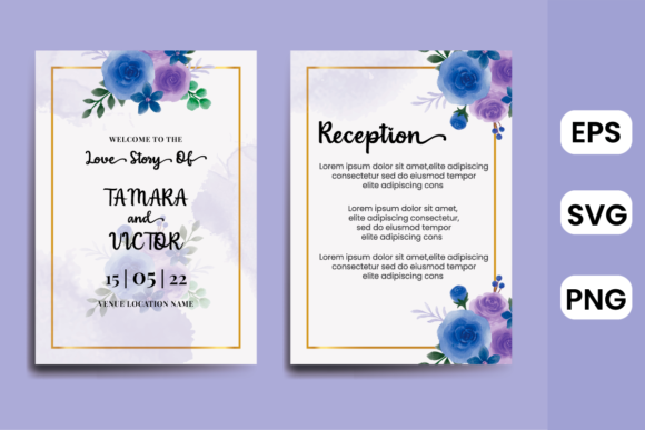 Floral Invitation Wedding Invitation