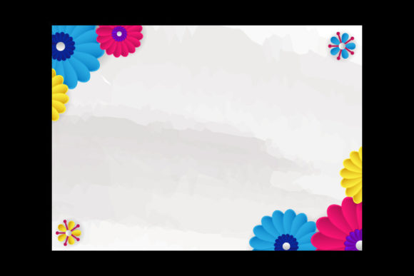 Floral Paper Document Template Design