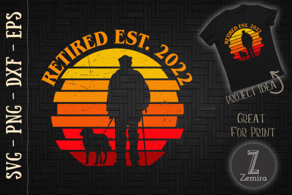 Floral Retired 2022 Womens Retirement