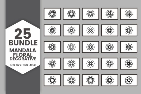 Mandala Floral Decorative Bundle 4