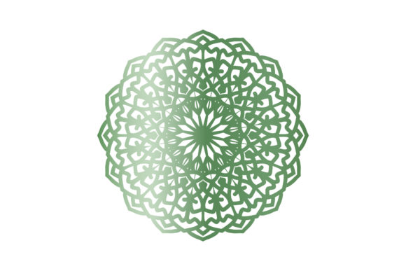 Mandala Floral Gradient Line Design Icon