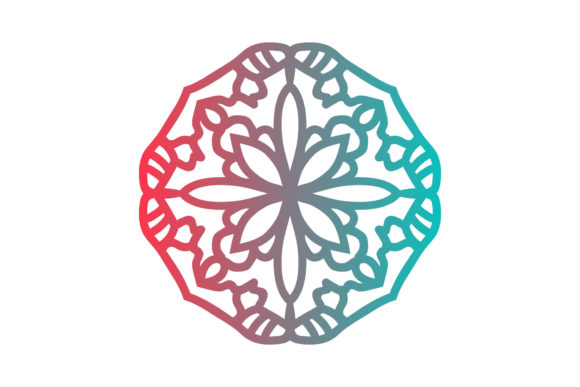 Mandala Icon Floral Element for Design