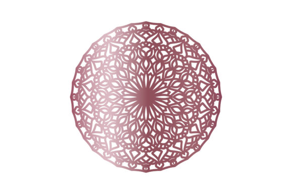 Mandala Icon Floral Ethnic Style Vector