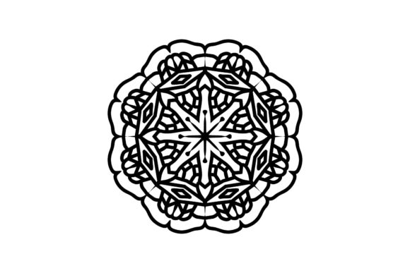 Mandala Lace Floral Icon
