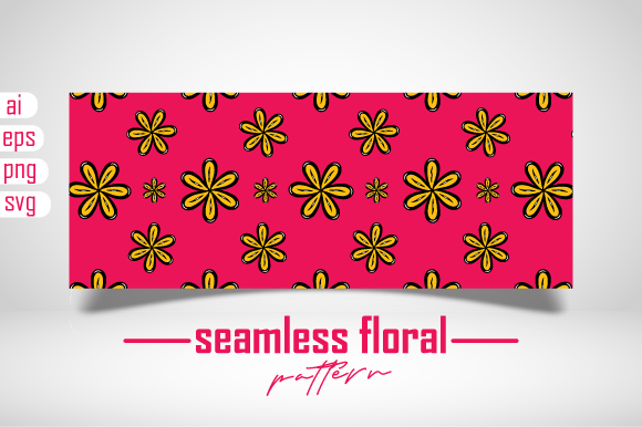 Pink Floral Digital Paper Vector