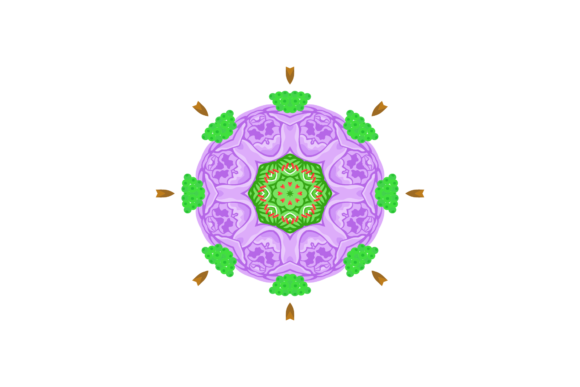 Simple Unique Floral Mandala