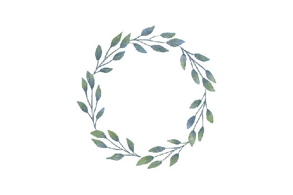 Watercolor Floral Wreath