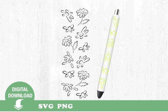 Wildflowers Pen Wrap Floral Flower
